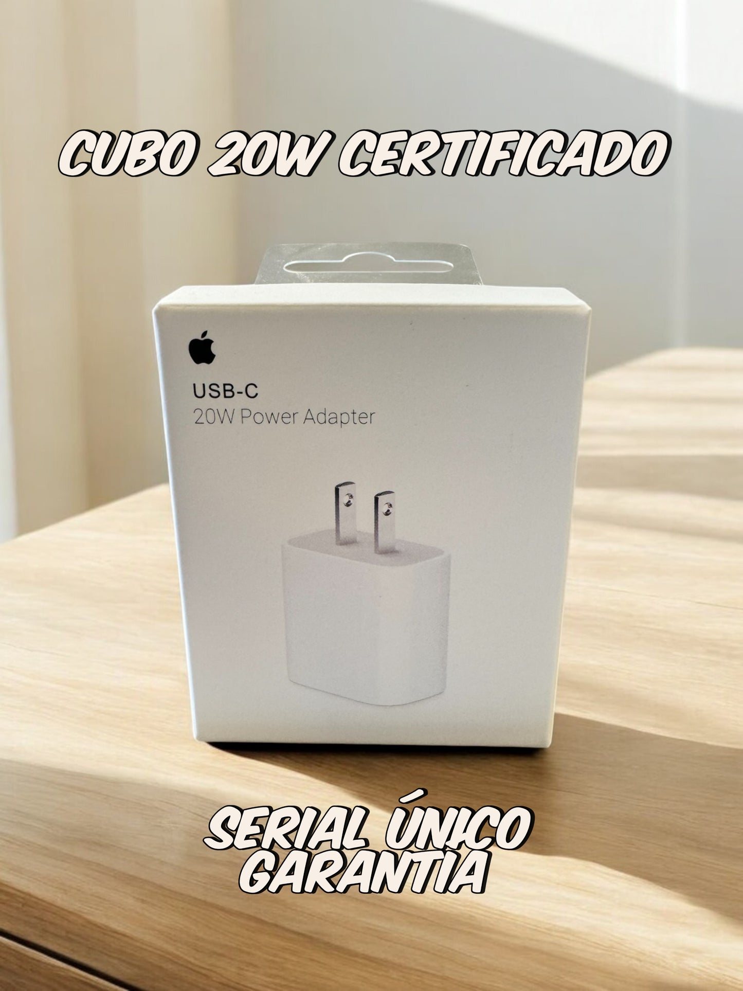 Cubo Carga Rapida de 20W Certificado